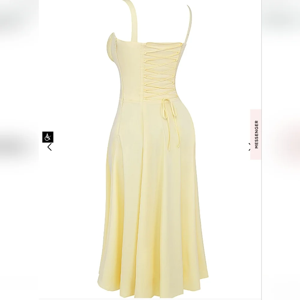 House of CB Carmen Buttercup Bustier Sundress - Picture 12 of 16